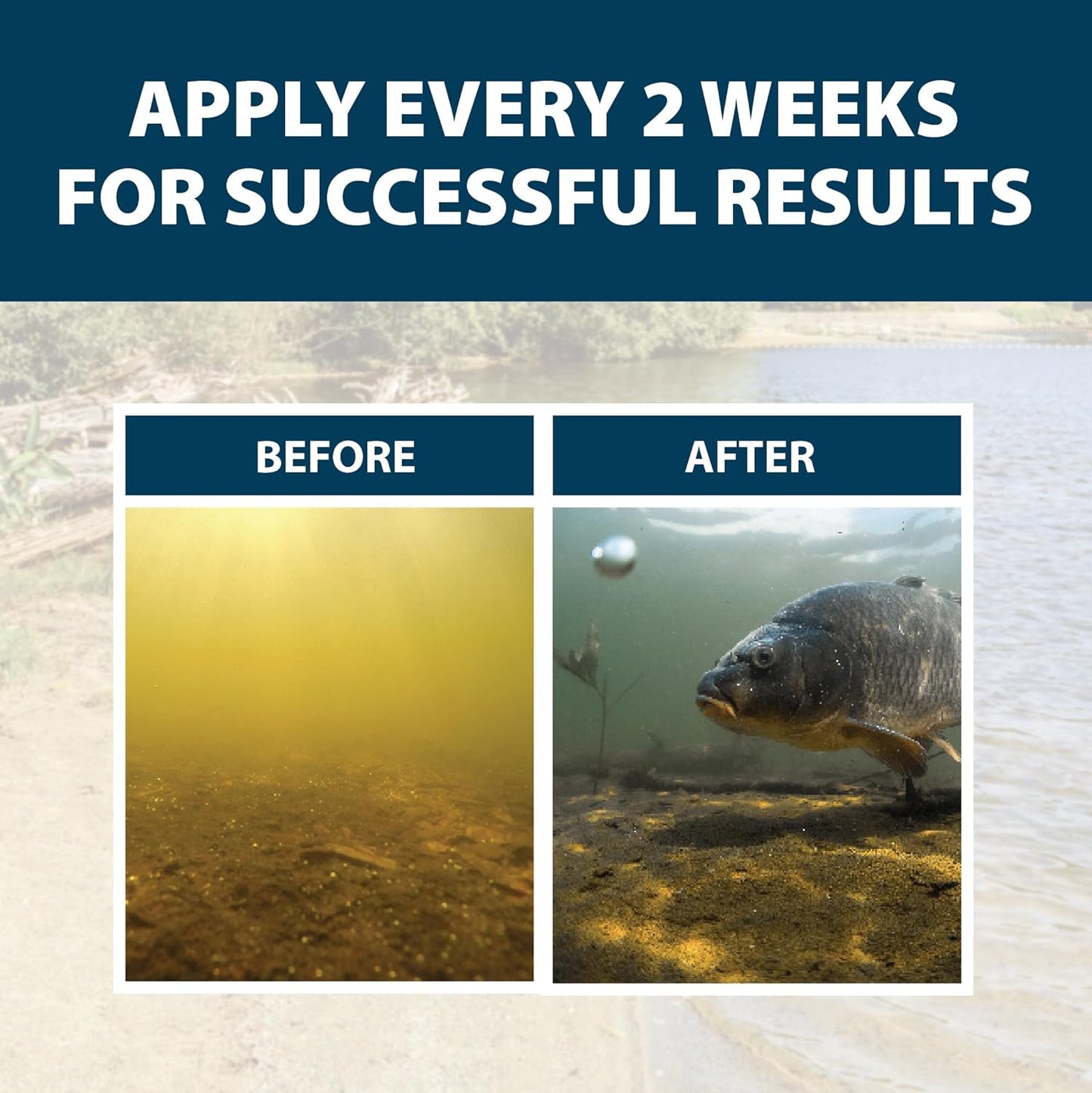 Airmax PondClear Liquid Bacteria for Lakes, Ponds & Water Garden Treatments, Natural Bio Clarifier & Cleaner for Crystal Clear Water, Remove Nutrients & Noxious Odor, Fish, Pet & Plant Safe, 1 Gallon