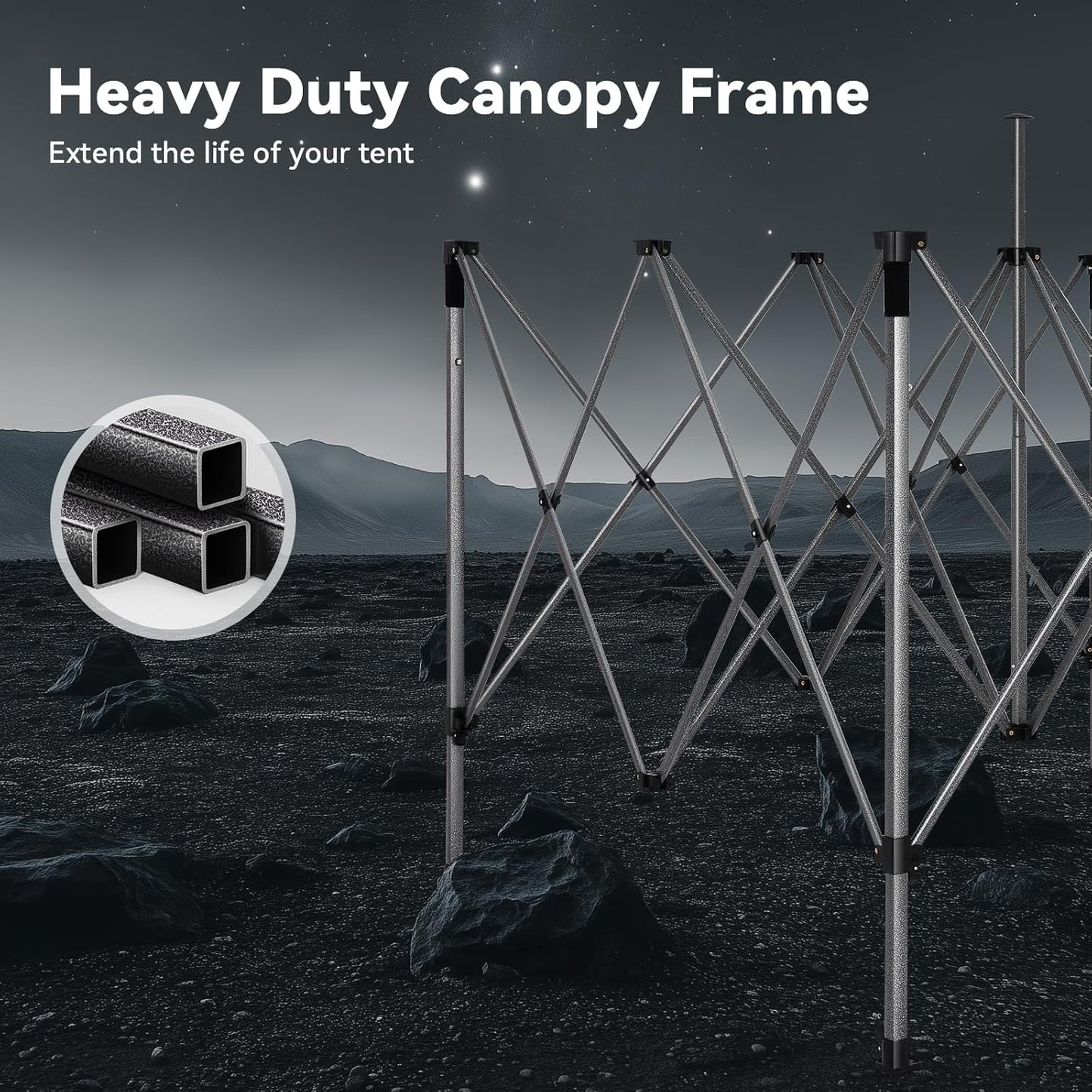 COBIZI 10x15 Pop up Canopy Tent Heavy Duty with 4 Sidewalls, Easy Set-up Commercial Outdoor Party Tent, 100% Waterproof Wedding Canopy Gazebo, 3 Height Adjustable with Handbag, Black