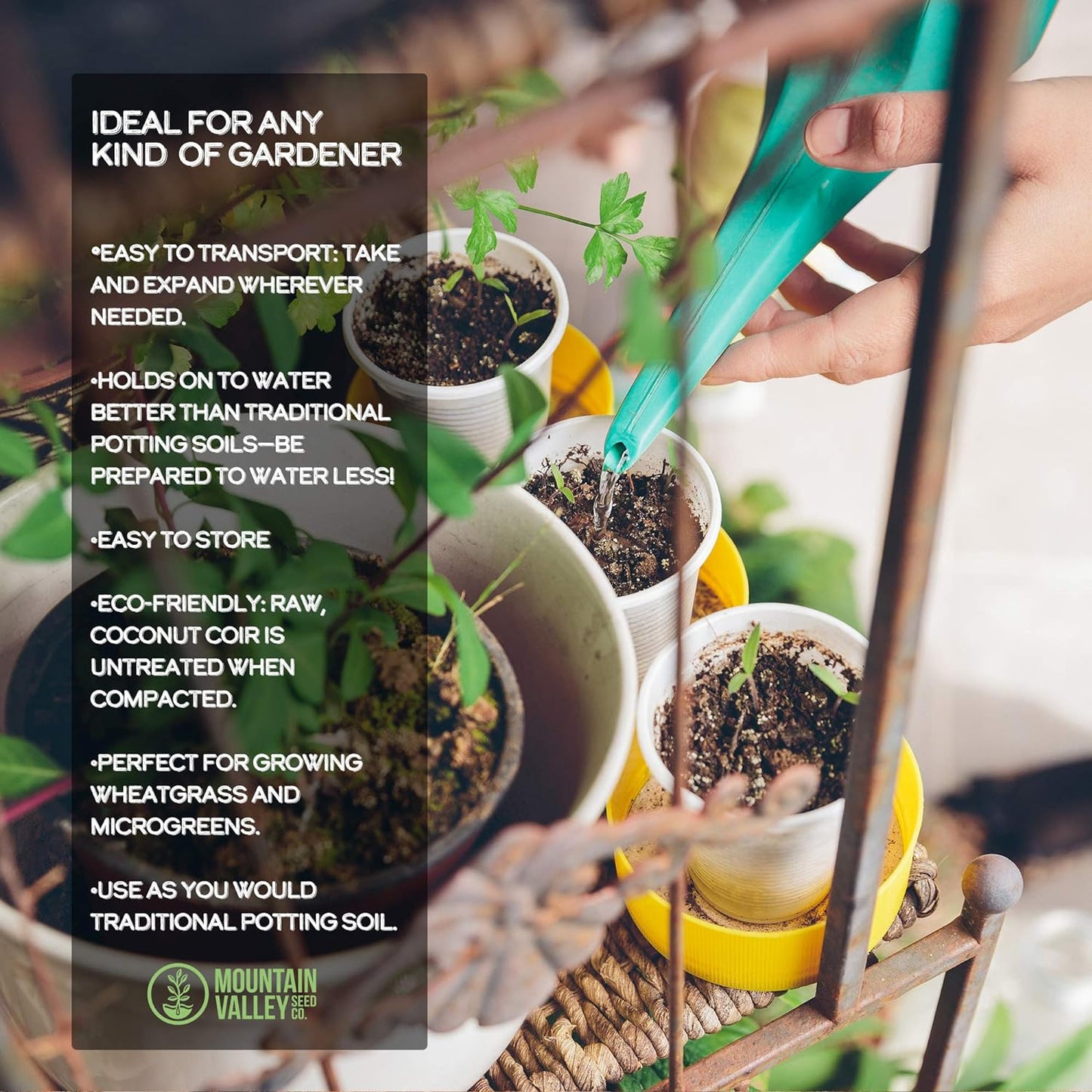 Minute Soil - Compressed Coco Coir Fiber Grow Medium - 20 MM Pellets - Bag of 100 = 5 Quarts of Potting Soil - Indoor Growing: House Plants, Herbs, Microgreens, Just Add Water - Peat Free - OMRI