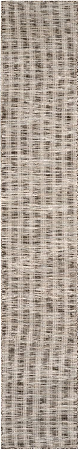 Nourison Positano Indoor/Outdoor Beige 2'2" x 10' Area Rug, Easy Cleaning, Non Shedding, Bed Room, Living Room, Dining Room, Backyard, Deck, Patio (2x10)