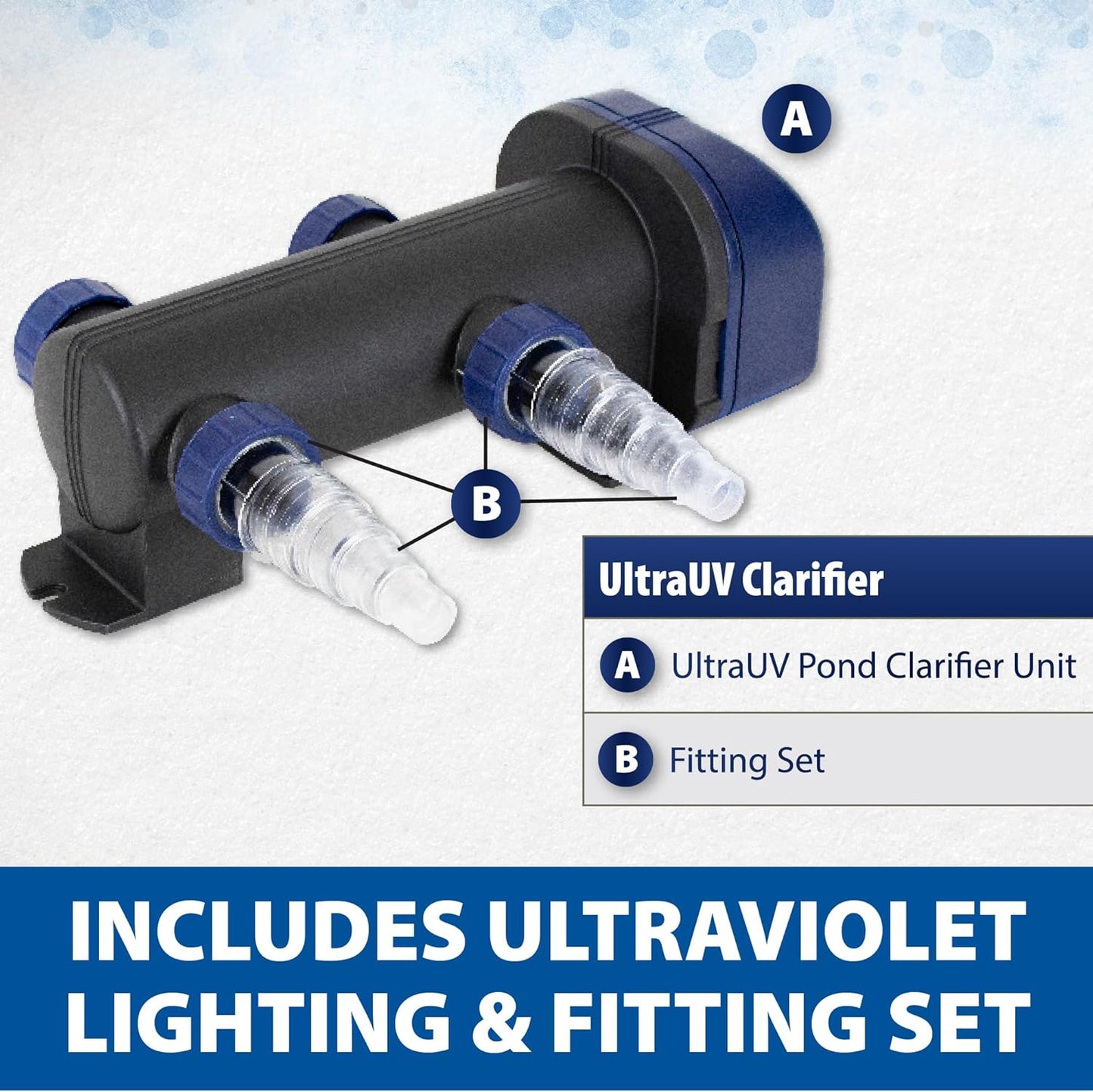 The Pond Guy UltraUV Ultraviolet Pond Water Clarifier, EPA Registered UV Light, Planktonic Algae & Green Water UVC Treatment, Plant, Koi Fish, Duck, Turtle, & Aquatic Life Safe, 55 Watt