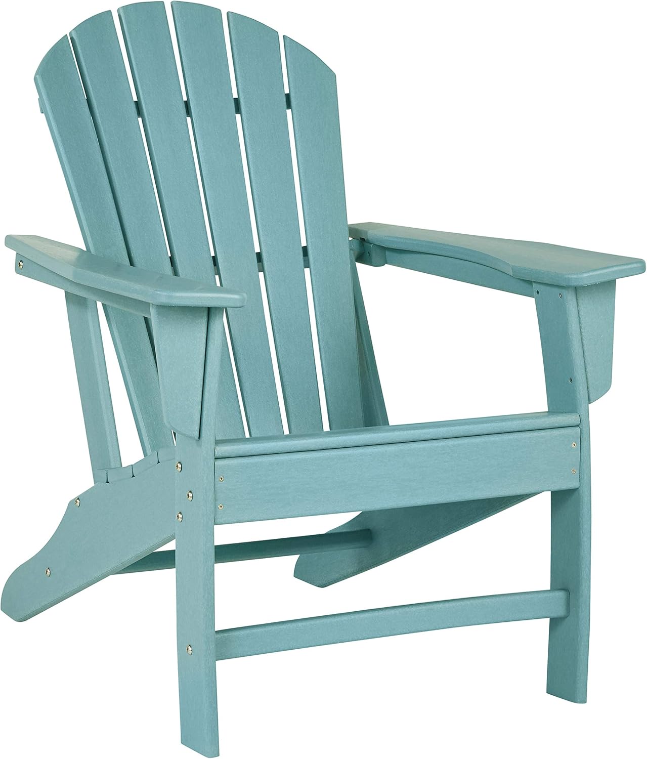 Signature Design by Ashley Sundown Treasure Outdoor Patio HDPE Weather Resistant Adirondack Chair, Blue