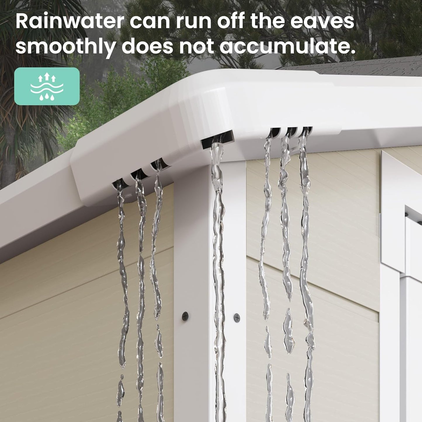 UDPATIO Outdoor Storage Shed 7.5x10.7 FT, Plastic Garden Shed for Bike, Garbage Can, Tool, Outside Sheds & Outdoor Resin Shed with Lockable Door for Backyard, Patio, Lawn, Standstone