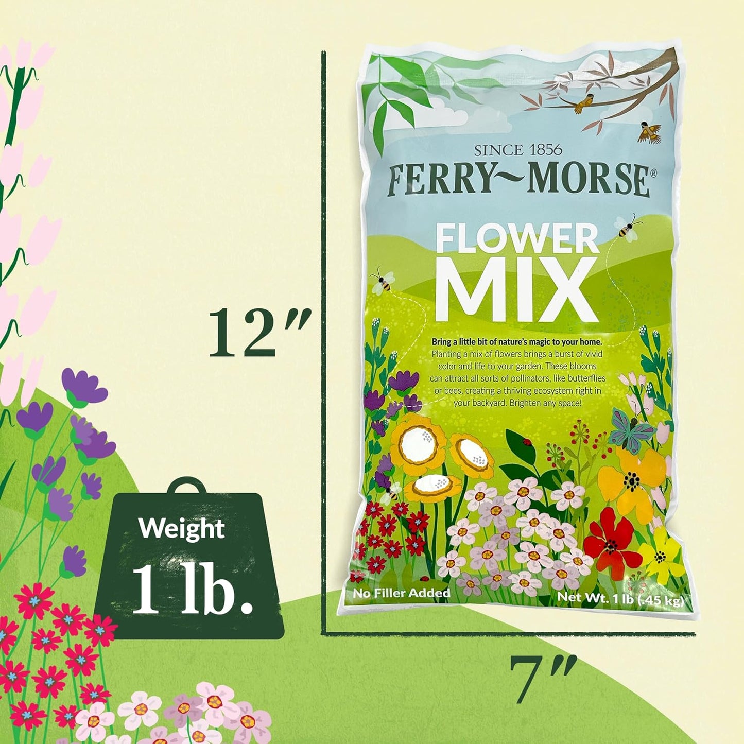 Ferry-Morse Red Shades Mix Bulk Sunflower Seeds, 1lb