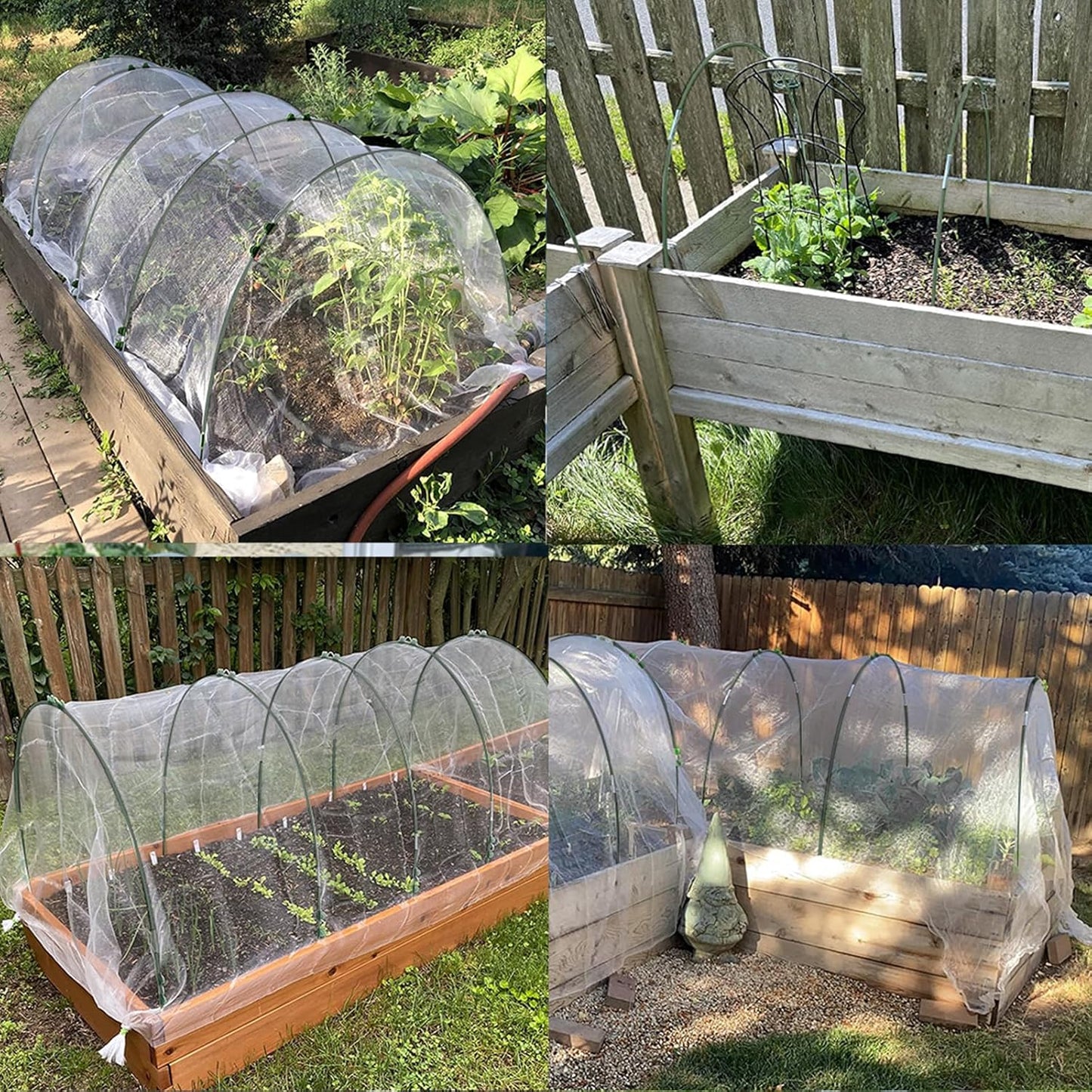 MAXPACE Greenhouse Hoops for DIY Grow Tunnels Less Than 2.7ft Wide, Rust-Free Fiberglass Support Hoops Frame for Garden Fabric, Plant Support Garden Stakes, Gardening Supplies, 25pcs