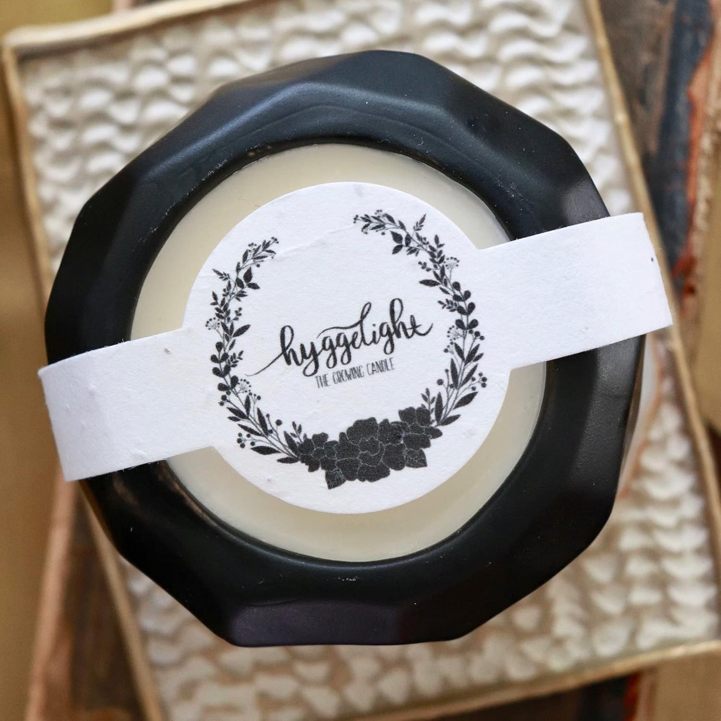 The Growing Candle, Sandalwood & Vanilla Scented, 13oz Ceramic Pot, Aromatherapy Candles for Home, 100% Soy, Emma