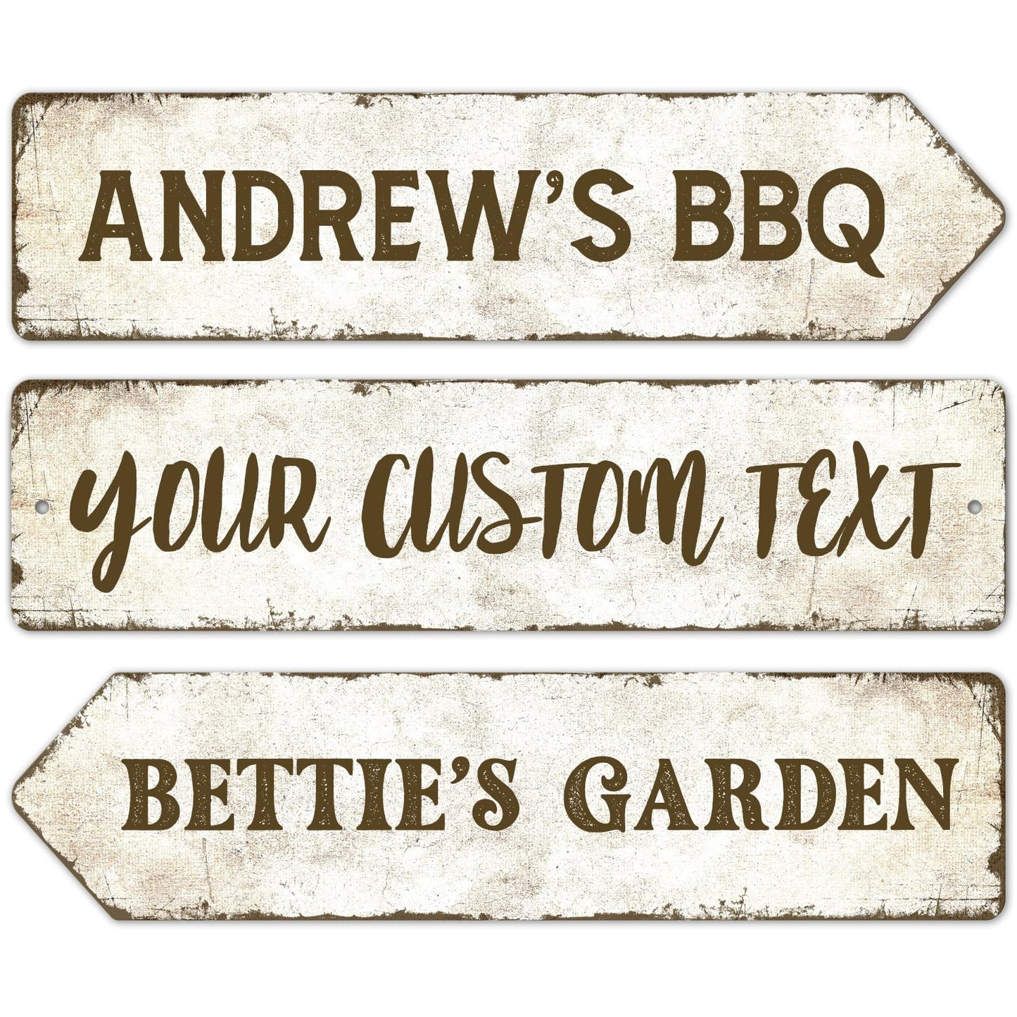 Rustic Custom Sign, Personalized Metal Signs, Gift for Him Men Dad, Man Cave, Indoor and Outdoor Use, 6x24 Inches, ACM, Fade Resistant, Made in The USA