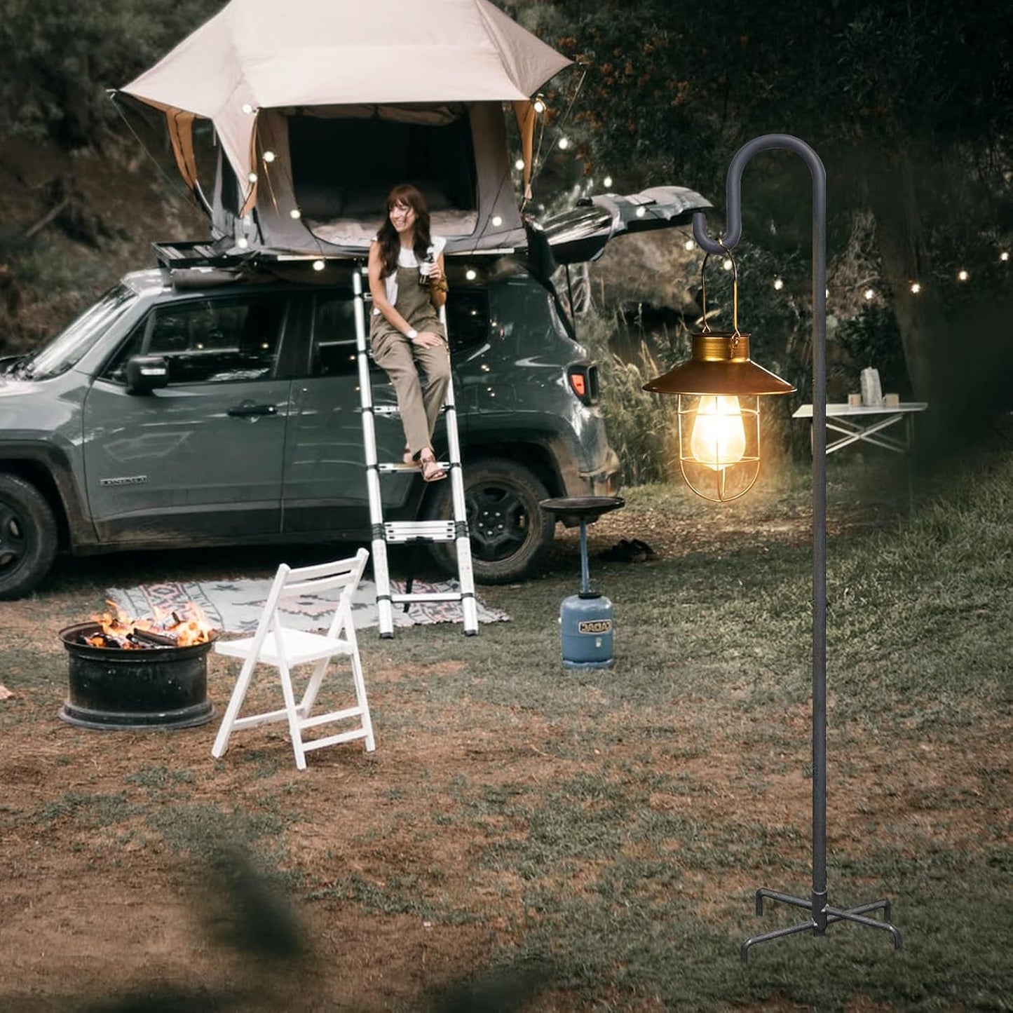 Shepherd Hooks 79 Inch Adjustable for Bird Feeder Lantern Plant Hook Garden Stake Plant Stand Hanger for Outdoor Flower Basket, Bird Feeder Hanger Weddings Decor