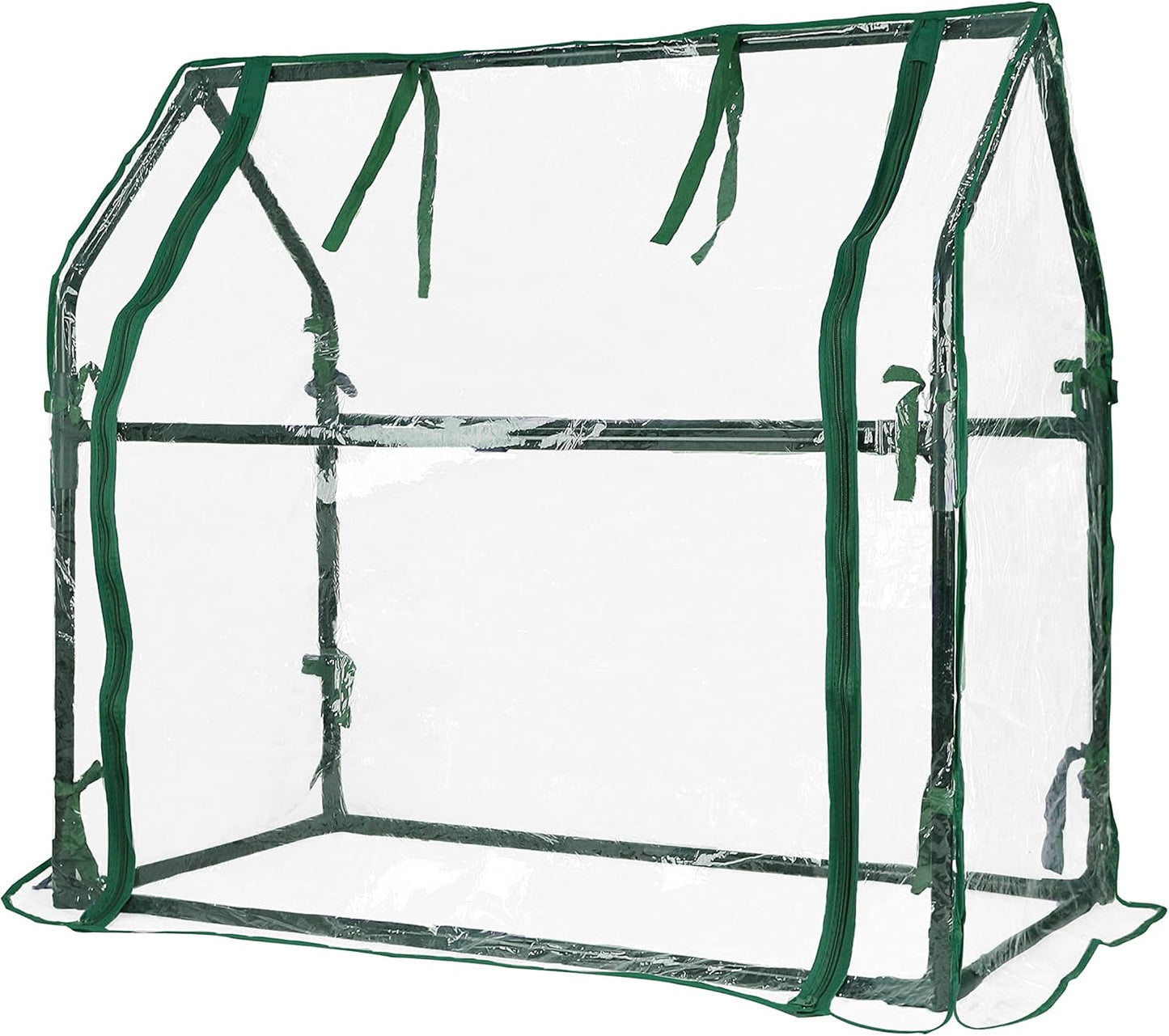 Gardzen Mini Greenhouse Heavy Duty Portable Green House, Clear Tent Indoor or Outdoor for Plants 36.2”(L) x18.9”(W) x33.3”(H)