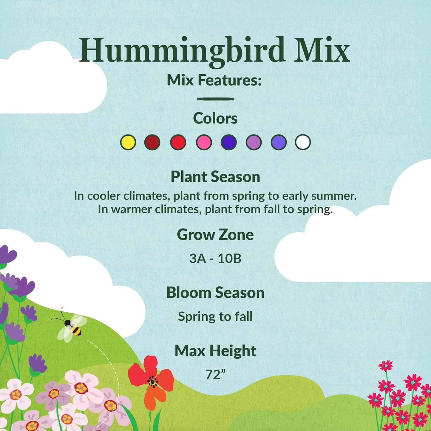 Ferry-Morse Hummingbird Mix Bulk Flower Seeds, 1lb