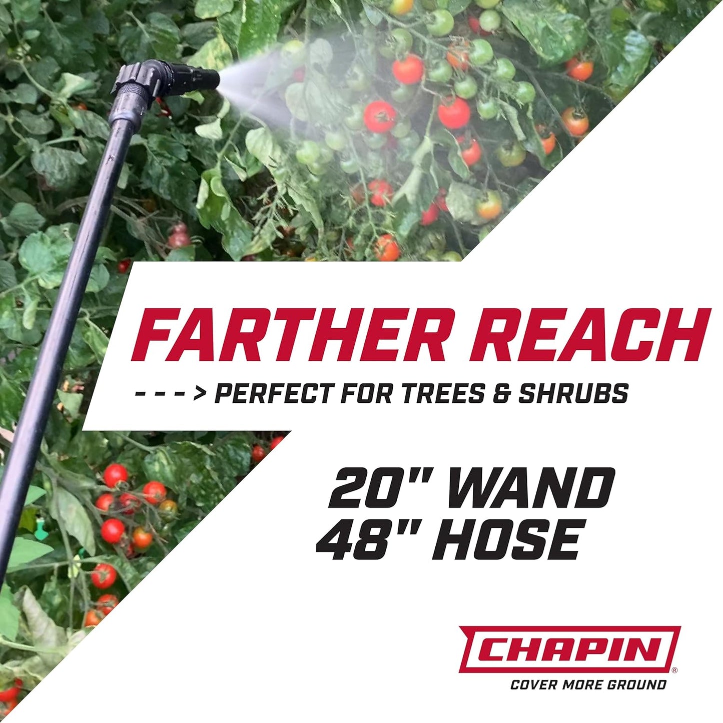 Chapin 60114 Made in USA 4-Gallon Backpack Sprayer with 3-Stage Filtration System Pump Pressured Sprayer, for Spraying Plants, Garden Watering, Lawns, Weeds and Pests, Translucent White