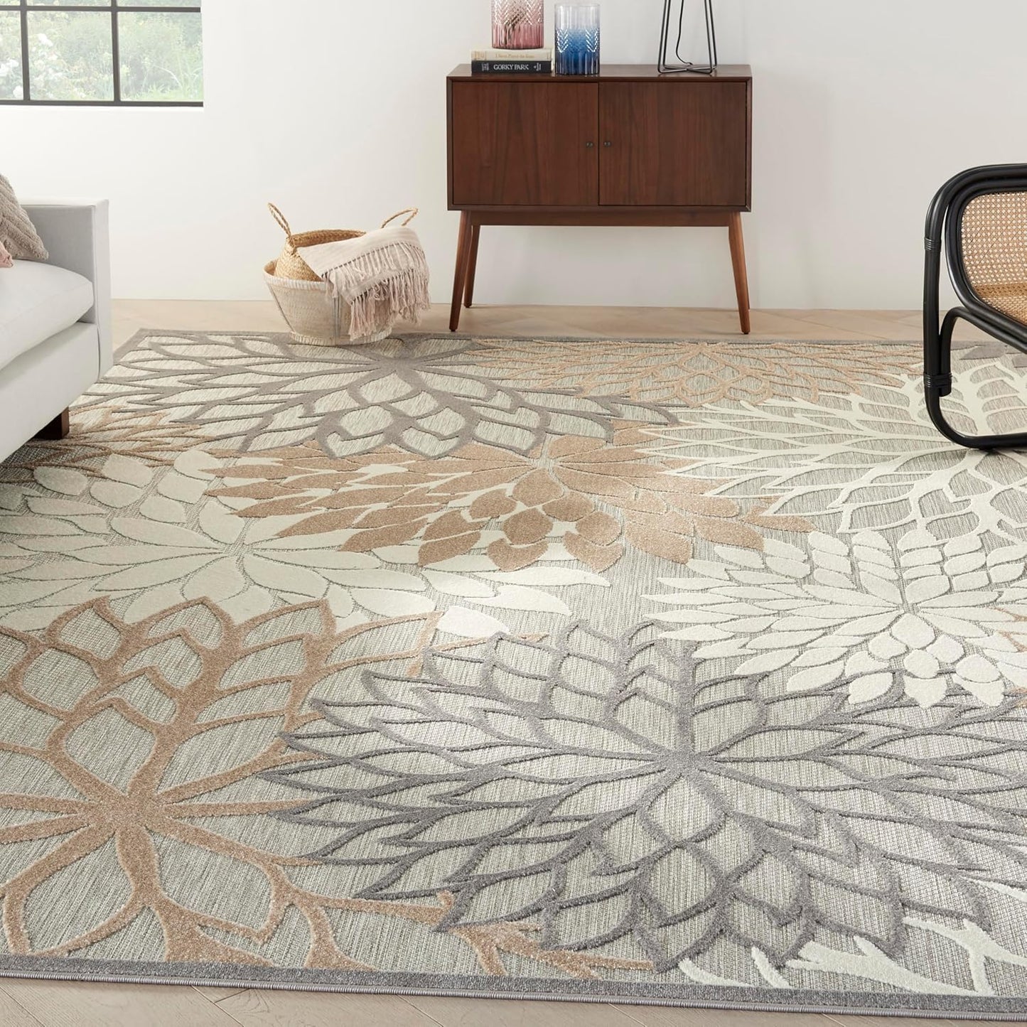 Nourison Home Aloha 10' x 14' Natural Outdoor Indoor/Outdoor Rug