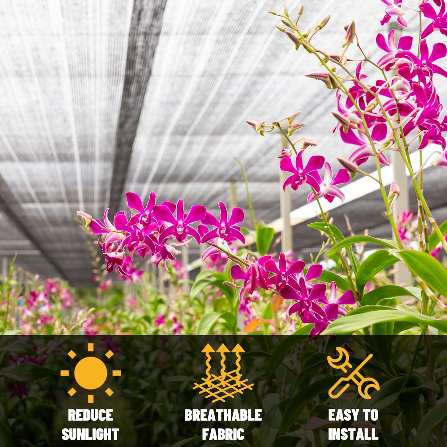 ShadeMart 50% Shade Cloth for Plant, Black 12FT x 28FT Custom Size Outdoor Shade Tarp, Shade Cover with Upgrade Grommets and Zip Ties, Netting Sunblock Net for Vegetables Flower Garden Greenhouse