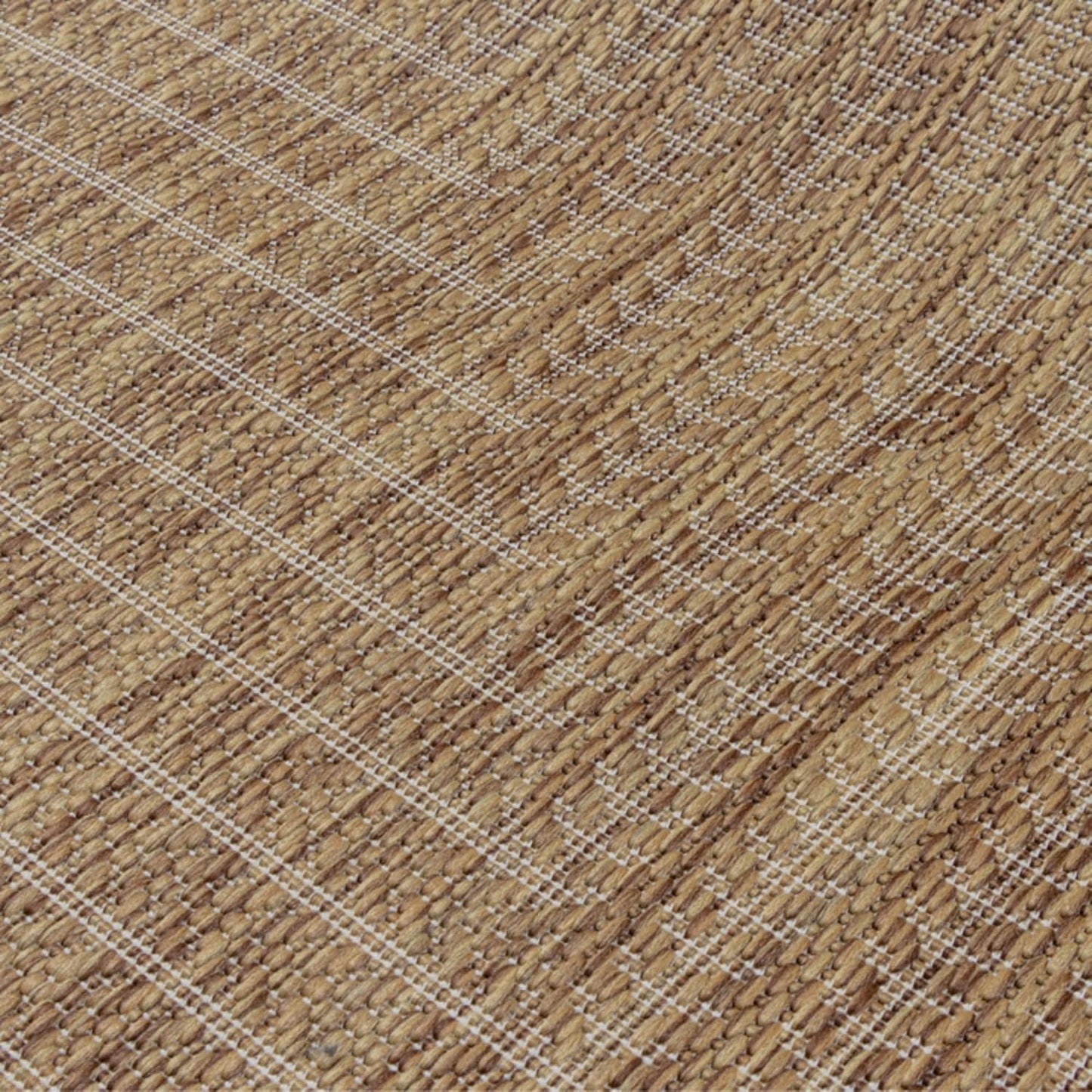 Adiva Rugs Outdoor Indoor Area Rug, Weather Resistant, Easy to Clean, Stain Resistant Floor Mat for Dining Room, Backyard, Deck, Patio (Wooden, 2' x 3')