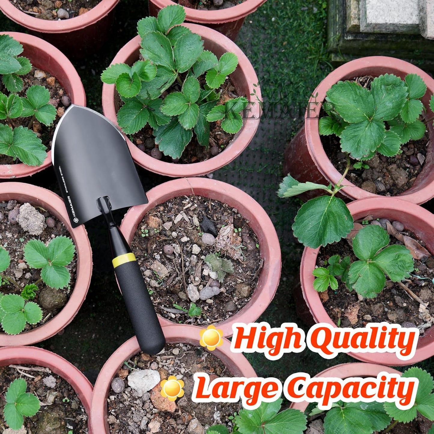 Heavy Duty Stainless Steel Garden Trowel and Shovel, Easy Digging and Weeding, Durable Garden Tools for Gardening and Planting