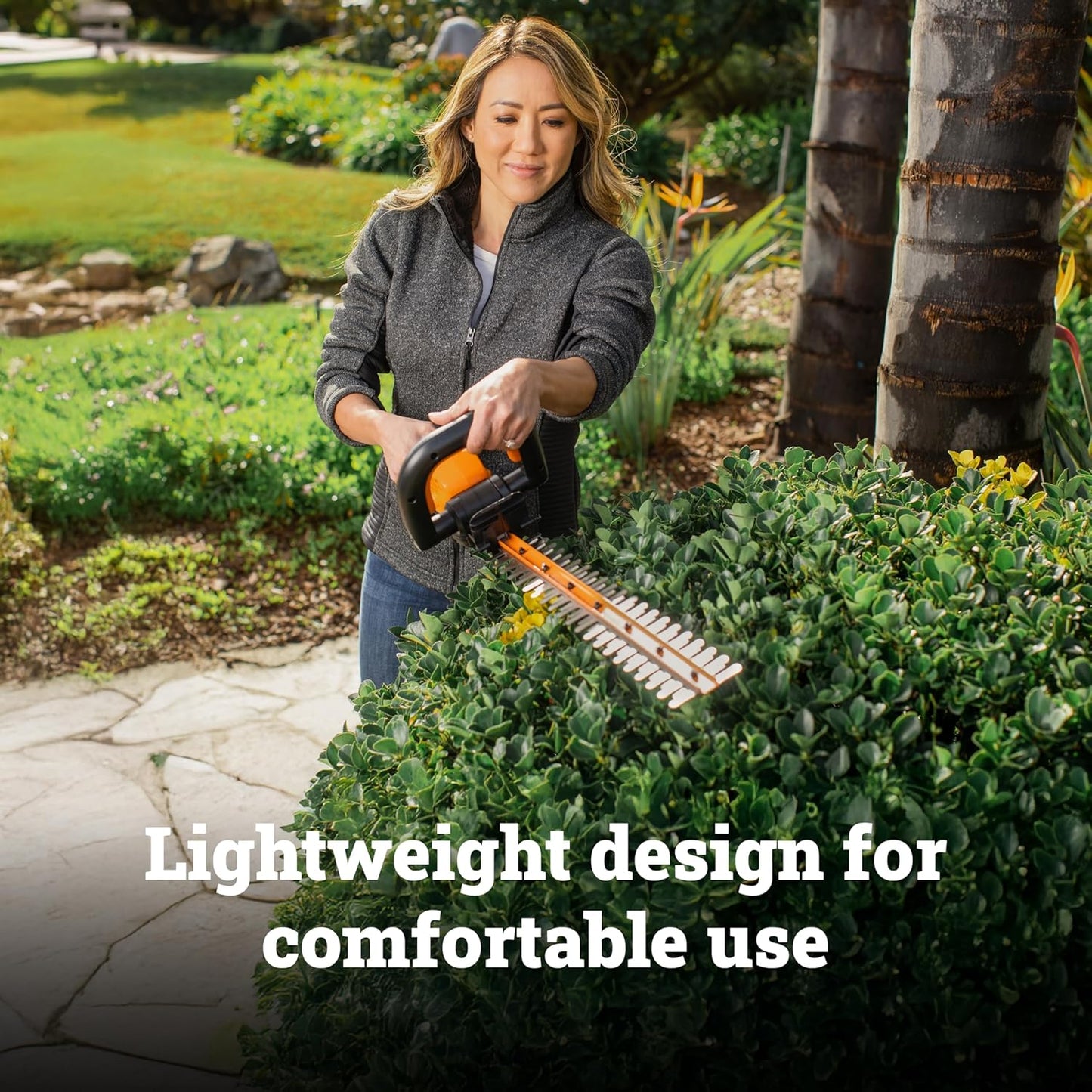 WORX WG261 22" 20V Cordless Hedge Trimmer, Battery & Charger Included