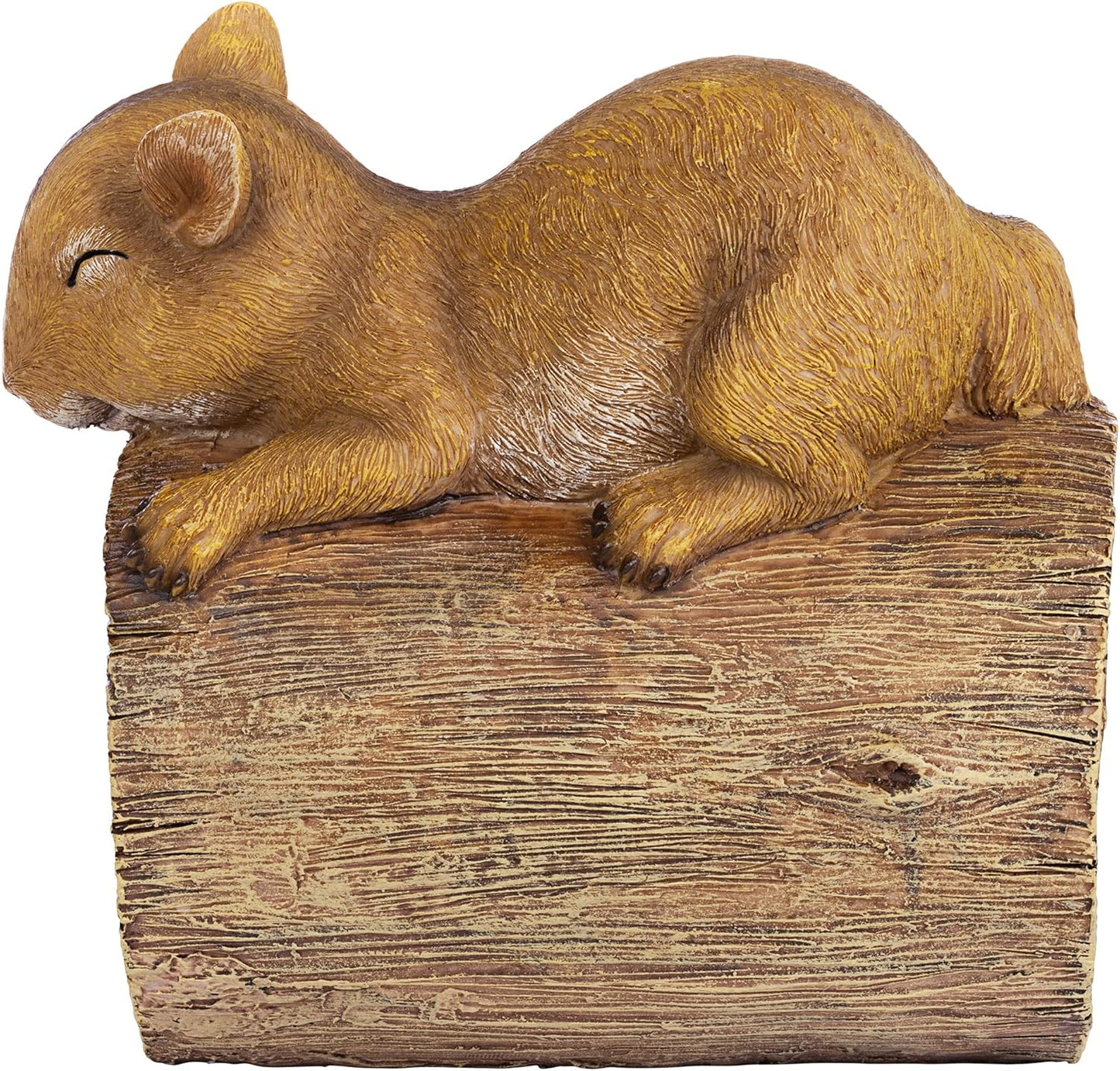 Jolly the Squirrel Gutter Guardian Downspout Statue