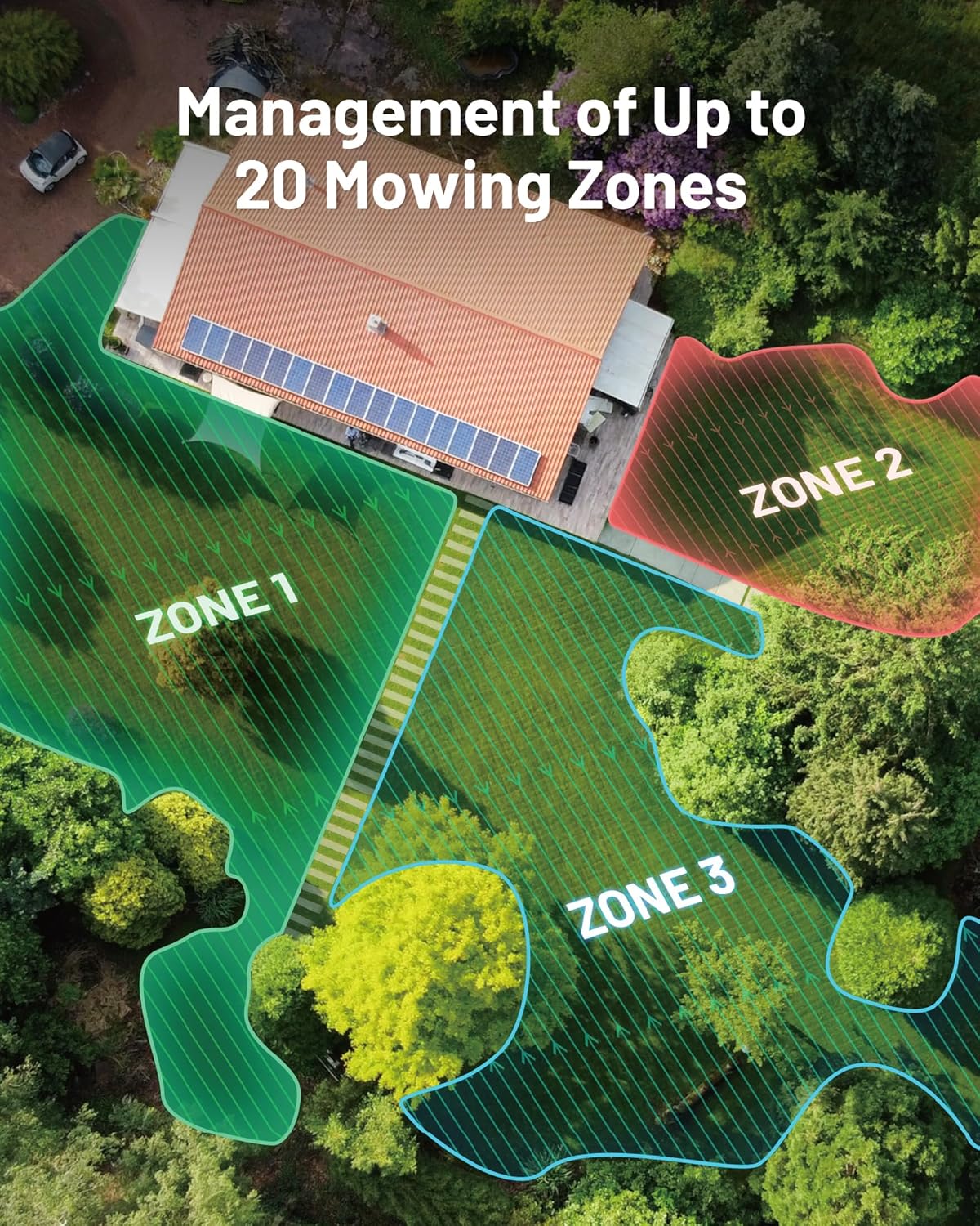 LUBA mini AWD 1500 Robot Lawn Mower with 4G for 0.37 Acre, All-Wheel-Drive for 80% Slope, No Perimeter Wire, UltraSense AI Vision+RTK Auto-Mapping, Cutting Height 0.8"-2.6"