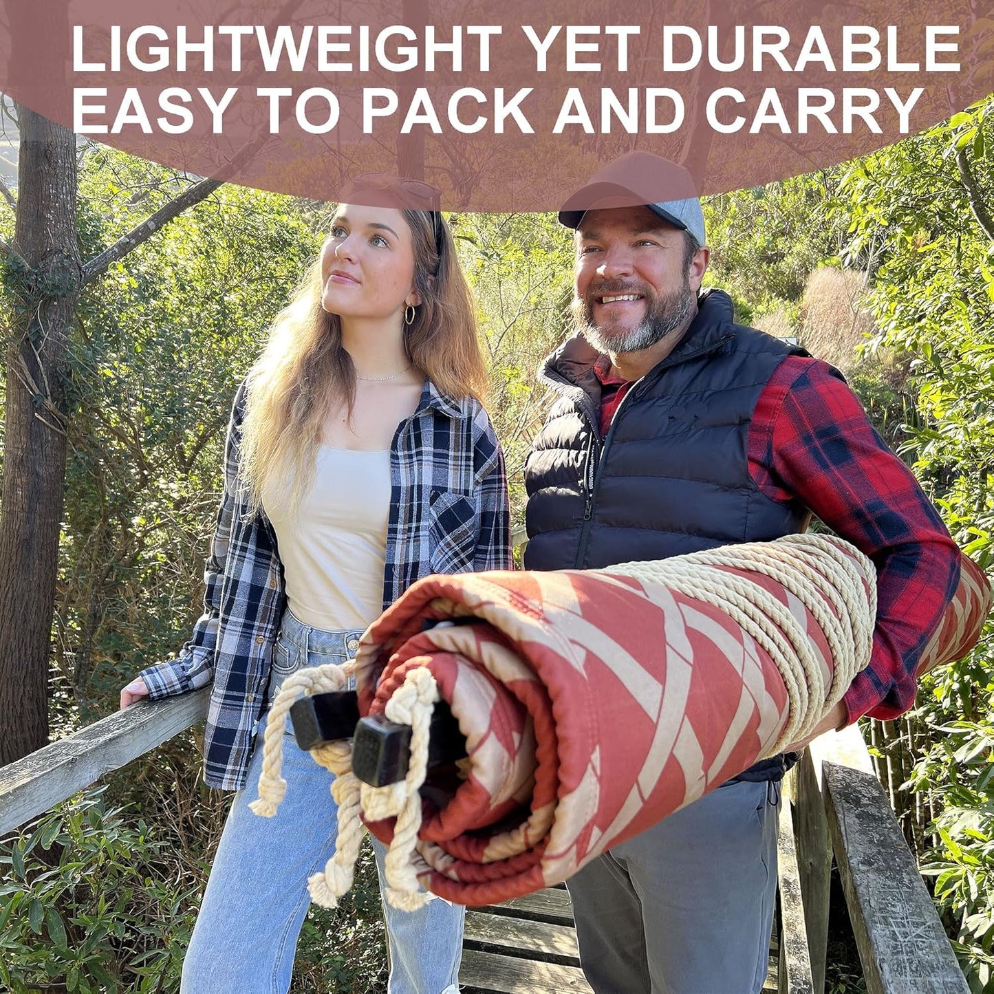 13FT Double Hammock With Spreader Bars - 600 lbs Capacity, Detachable Pillow, Heavy Duty Hanging Tree Design for Outside, Patio, Garden, Backyard, Beach, and Poolside