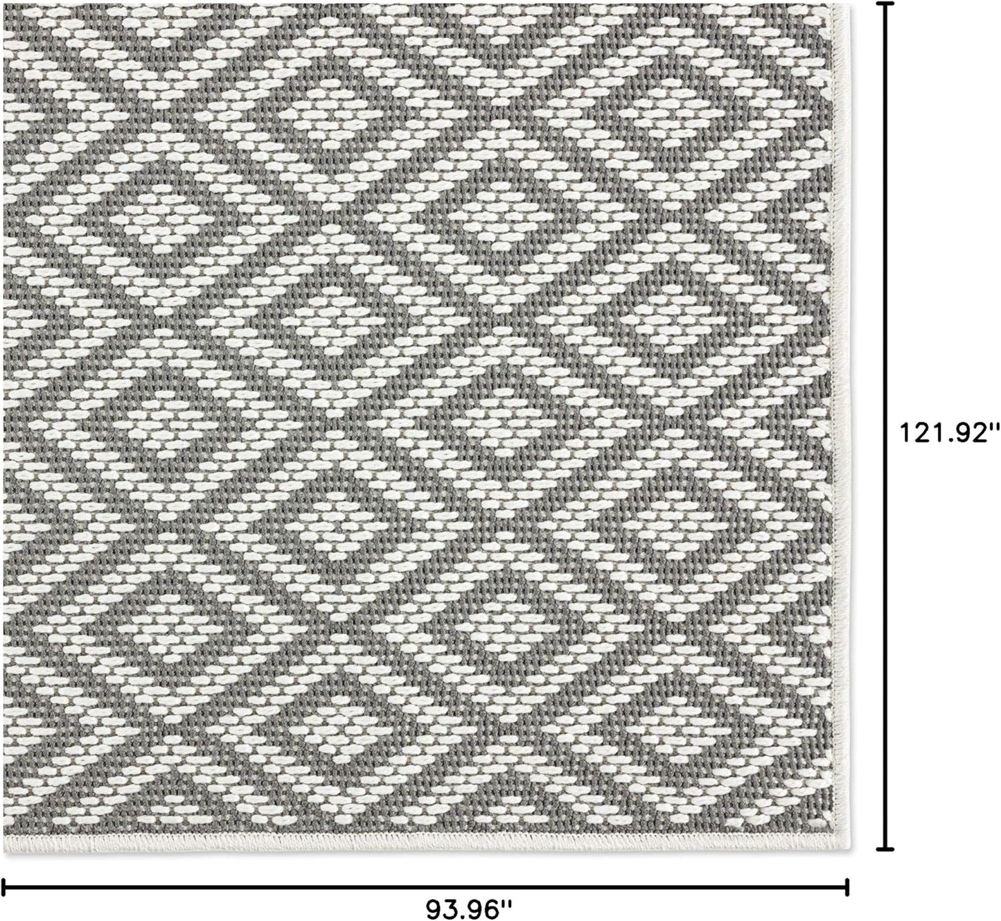 Home Dynamix Tripoli Lydia Indoor/Outdoor Area Rug 7'10"x10'2", Modern Gray