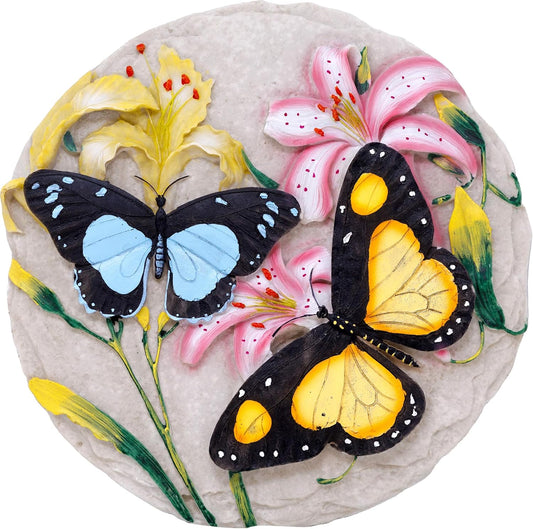 Spoontiques - Garden Décor - Butterfly Stepping Stone - Decorative Stone for Garden