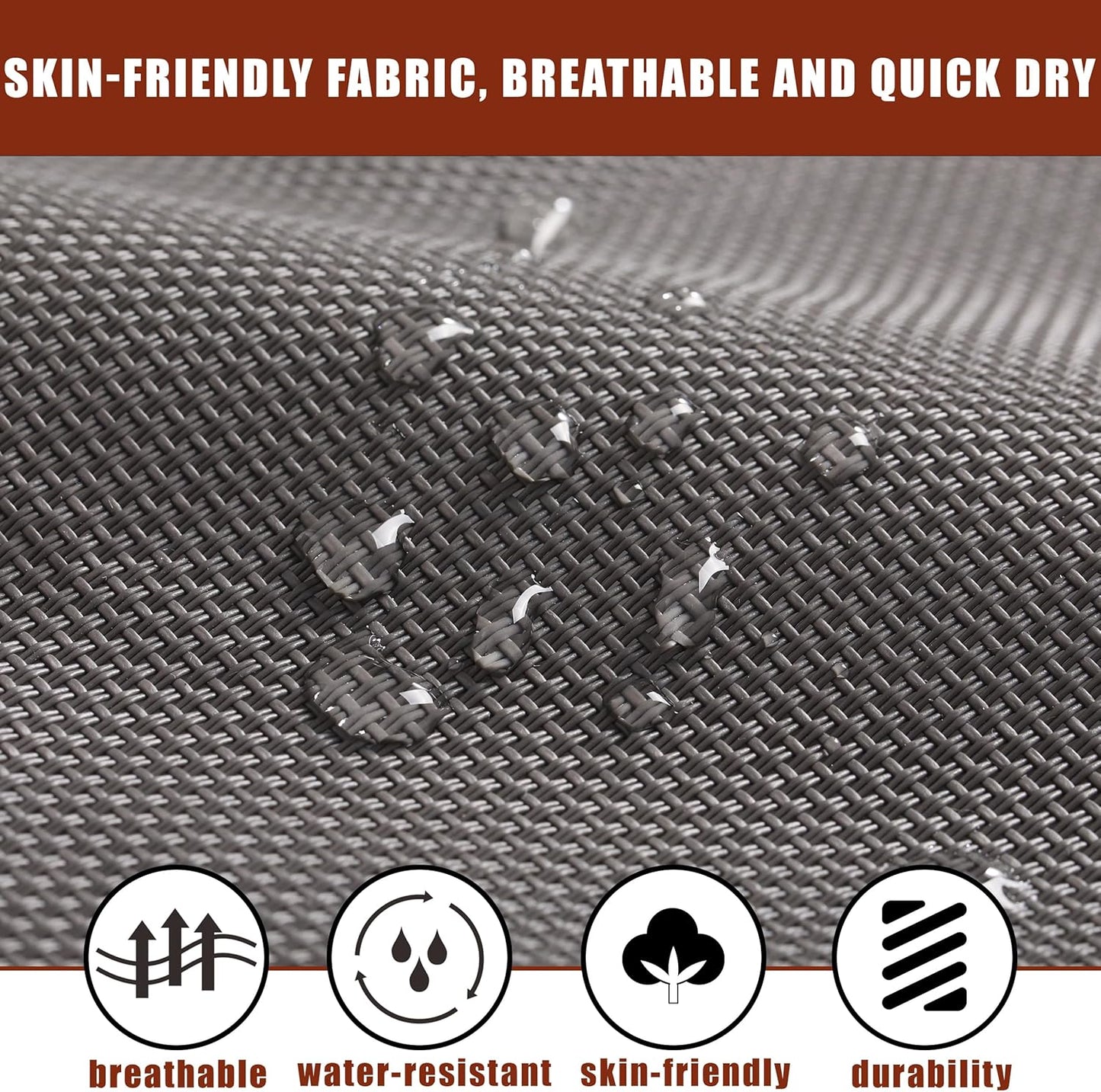 TegerDeger Anti-flip 12FT Hammock Large Hammock 450LB Capacity with Iron Spreader Bar & Nylon Rope for Outside, Patio, Garden, Backyard, Beach - Gray