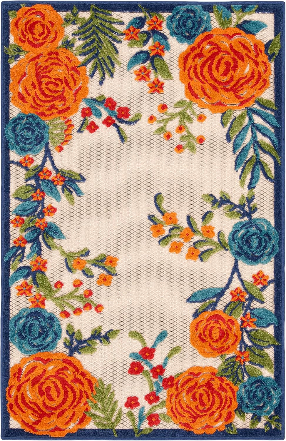 Nourison Home Aloha 3' x 4' Multicolor Fabric Contemporary Area Rug (3' x 4')