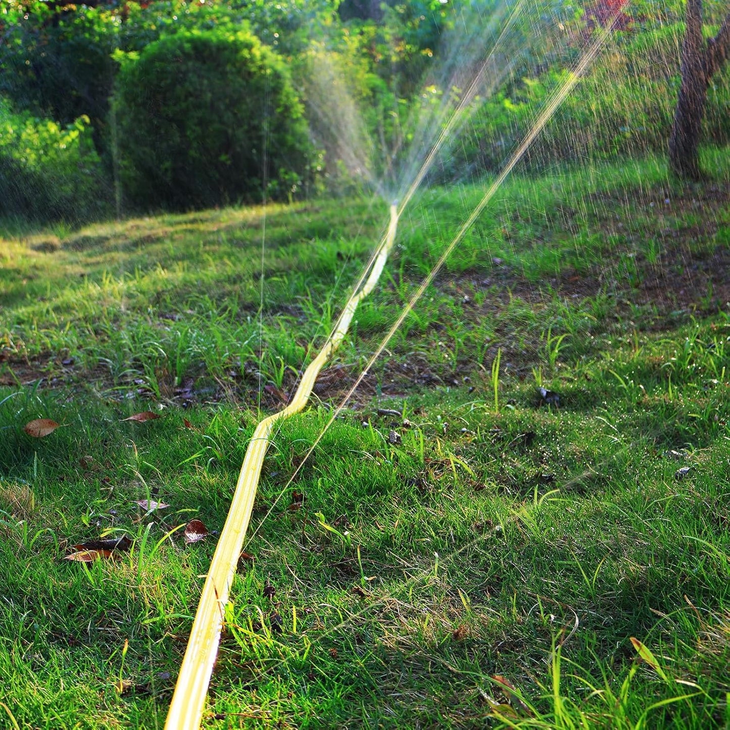 3-Pack Sprinkler Soaker Hose 25 ft (75 ft Total) – Flexible Sprinkler & Drip Irrigation System for Lawn, Garden & Yard Watering, Heavy-Duty, Leak-Proof & Easy to Use