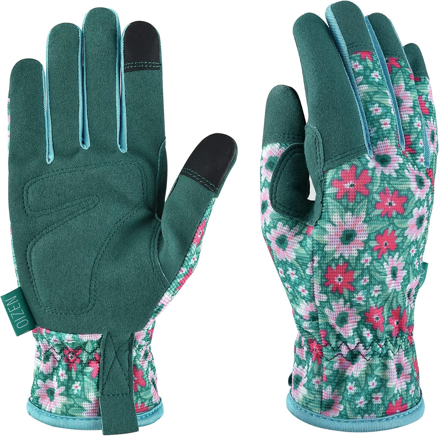 Gardening Gloves for Women and Men, Garden Gloves with Touch Screen, Thorn Proof Puncture Resistant Working Gloves, Gardening Gifts for Women, Size Large