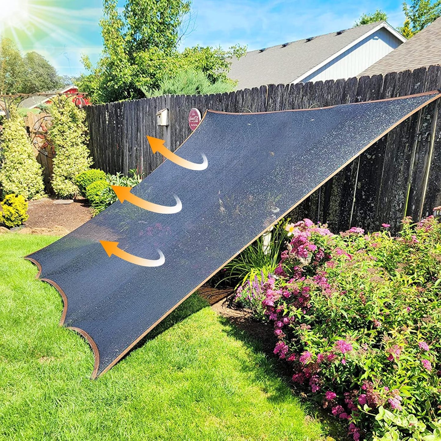 QLOFEI Shade Cloth - for Plants Greenhouse, 70% Sunblock Shade Sails -for Outdoor Garden Pergola Patio Lawn Sun Shade Cloths for Kennel Chicken Coop Easier to Hang Plant Shade Net Cover