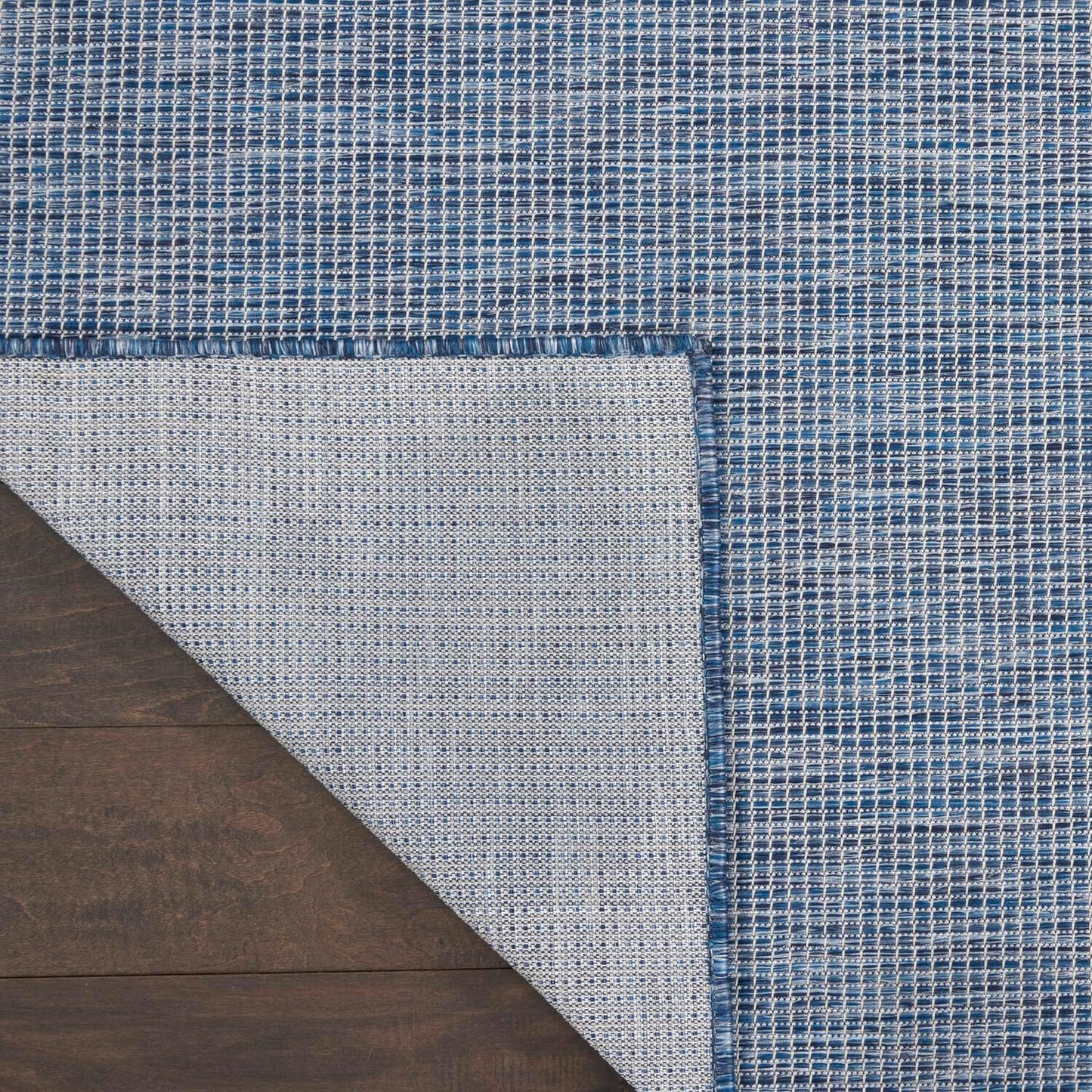 Nourison Positano Indoor-Outdoor Navy Blue 9' x 12' Area Rug, Easy Cleaning, Non Shedding, Bed Room, Living Room, Dining Room, Backyard, Deck, Patio (9x12)