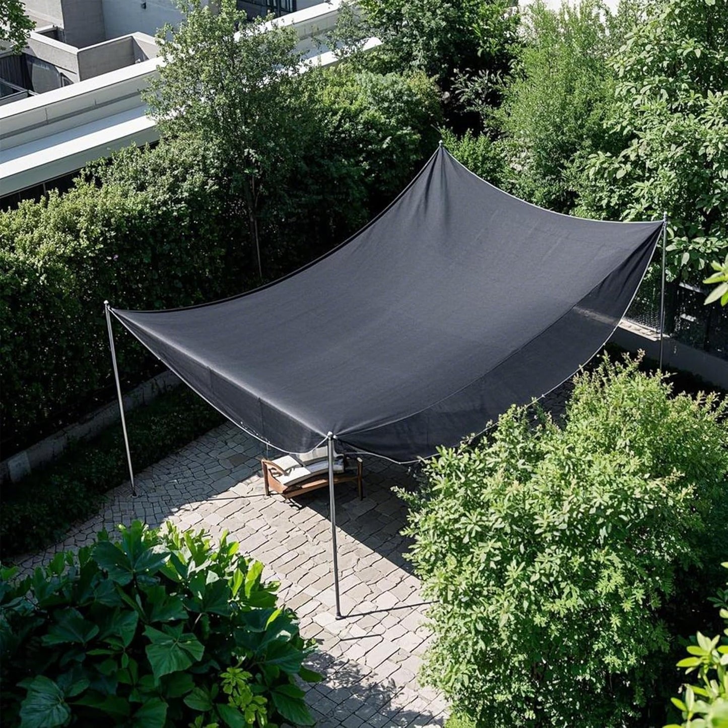 winemana Black Shade Cloth 90%, 8x20 FT Mesh Tarp - Garden Shade for Greenhouse, Patio, Vegetables, Plants Cover and Chicken Coops, Sun Shade Net for Outdoor Protection with Reinforced Grommets