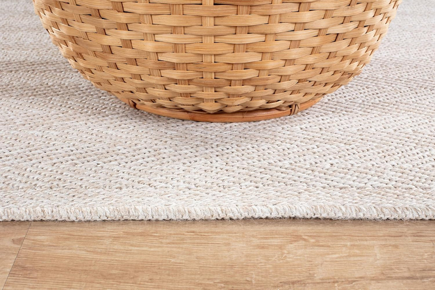 CAMILSON Indoor and Outdoor Runner Rug Off-White Herringbone Seagrass Boho Design Easy-Cleaning Non Shedding Fiber Living Room Bedroom Garden Patio and Kitchen Washable Outside Carpet Alfombras (2x7)