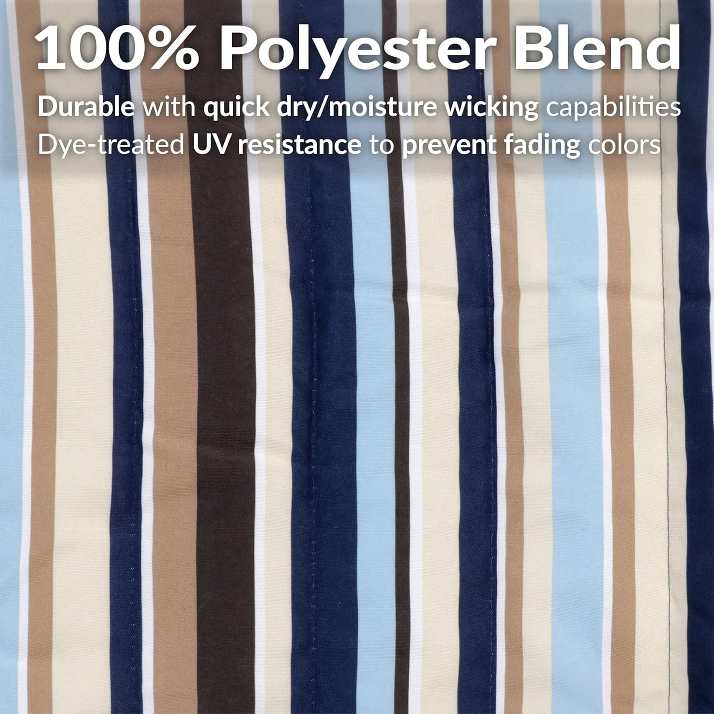 Sunnydaze Quilted Outdoor Hammock with Spreader Bars - Heavy-Duty 450-Pound Capacity Double Hammock for Outside - Ocean Isle