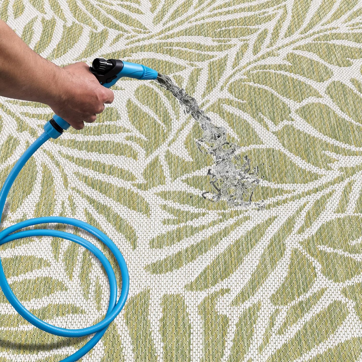 Keen Home Design Terrace Outdoor Runner Rug - 2x6 Washable Indoor/Outdoor Rug for Patio, Kitchen, Balcony, Beach, Garden, Deck and Porch, Size: 2'2"x5'7"