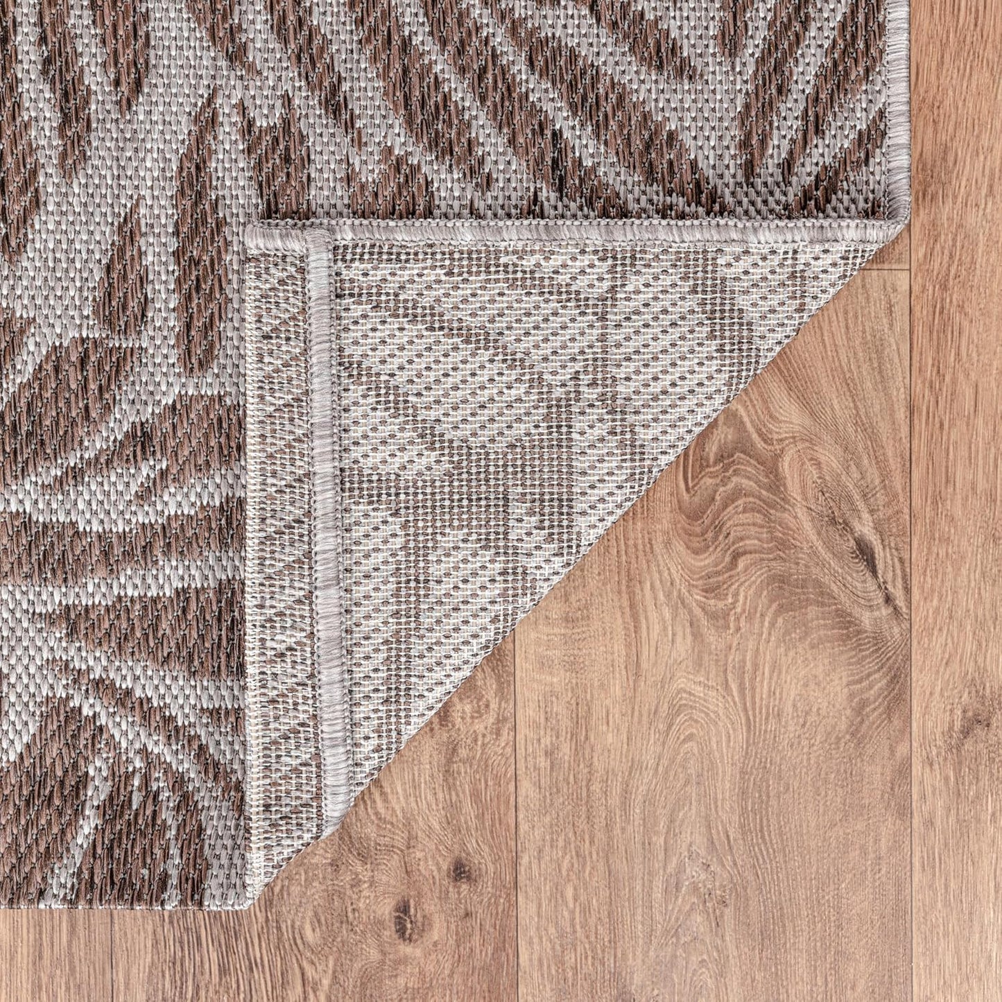 Keen Home Design Terrace Outdoor Area Rug - 5x8 Washable Indoor/Outdoor Rug for Patio, Kitchen, Balcony, Beach, Garden, Deck and Porch, Size: 5'3"x7'7"