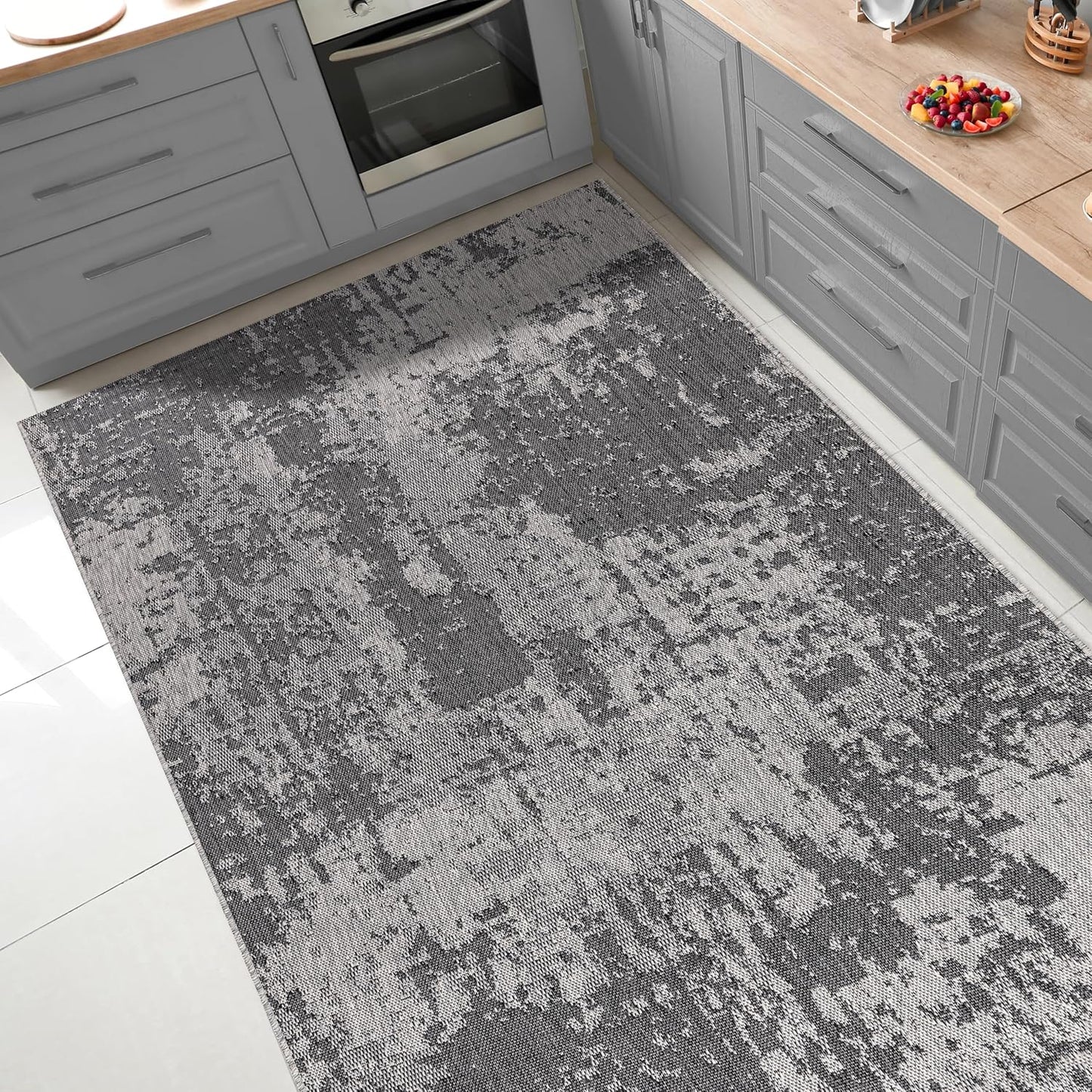 Keen Home Design Terrace Outdoor Area Rug - 8x10 Washable Indoor/Outdoor Rug for Patio, Kitchen, Balcony, Beach, Garden, Deck and Porch, Size: 7'7"x10'