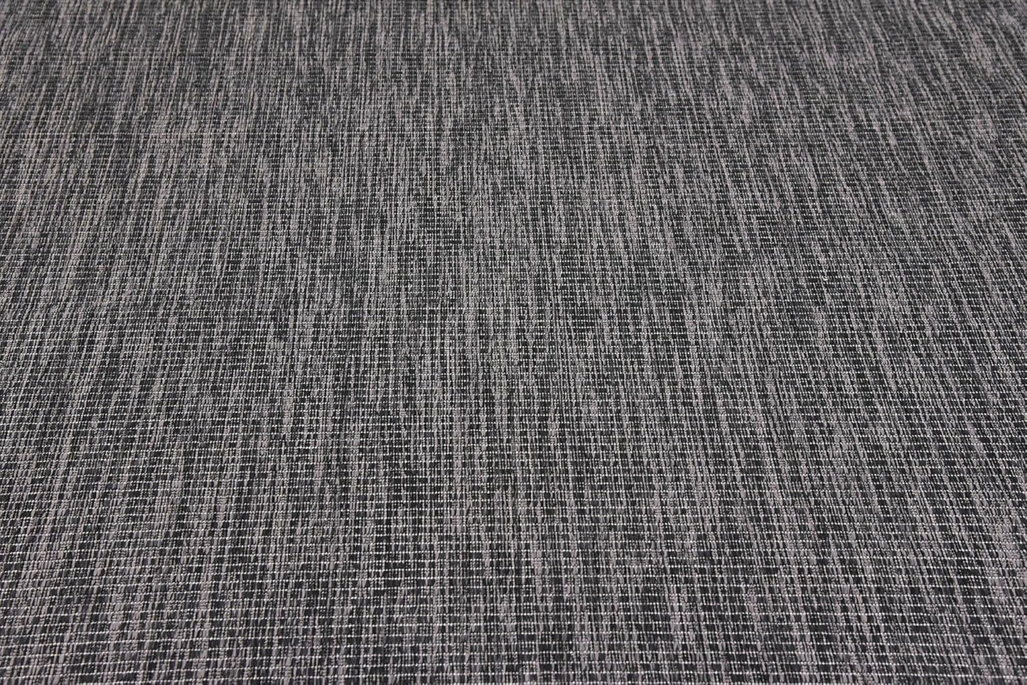 Unique Loom Collection Casual Transitional Solid Heathered Indoor/Outdoor Flatweave Area Rug (7' 1" x 10' Rectangle, Black/Ivory)