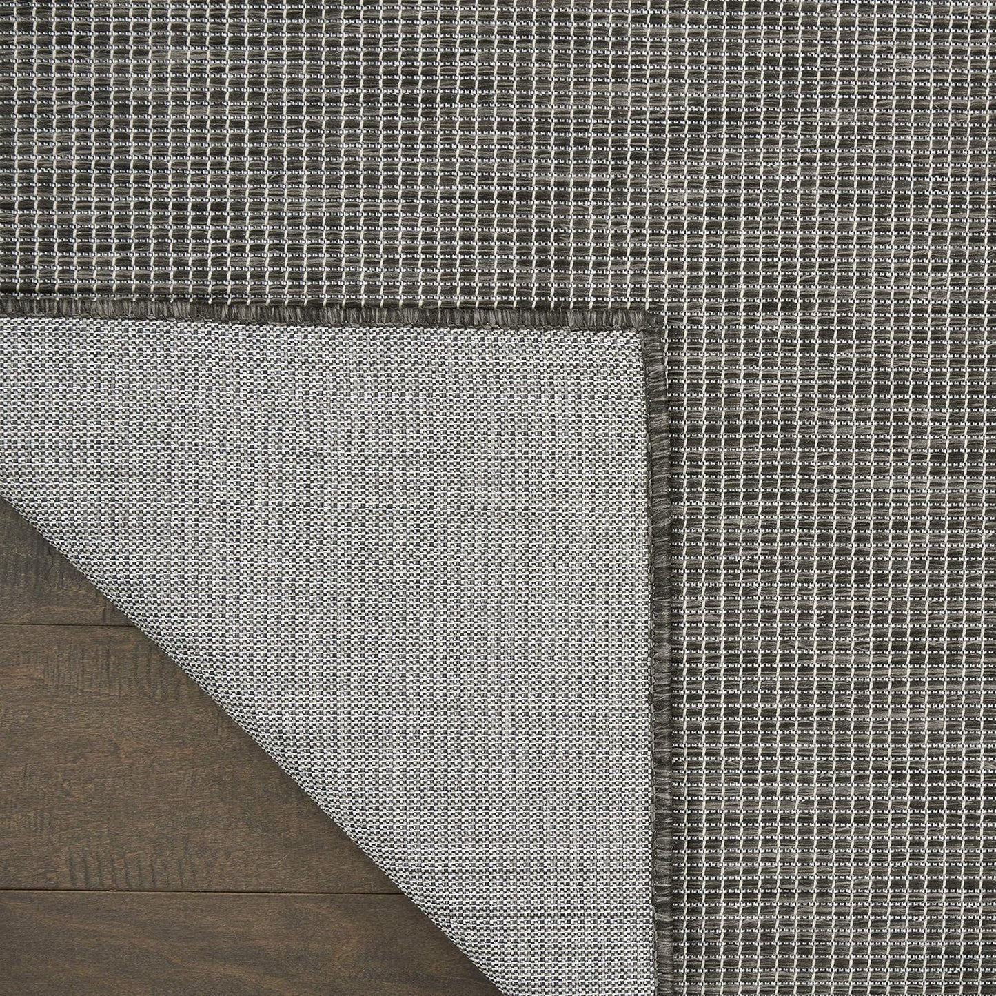 Nourison Home Positano 8' Runner Charcoal Fabric Modern Area Rug (8' Runner)